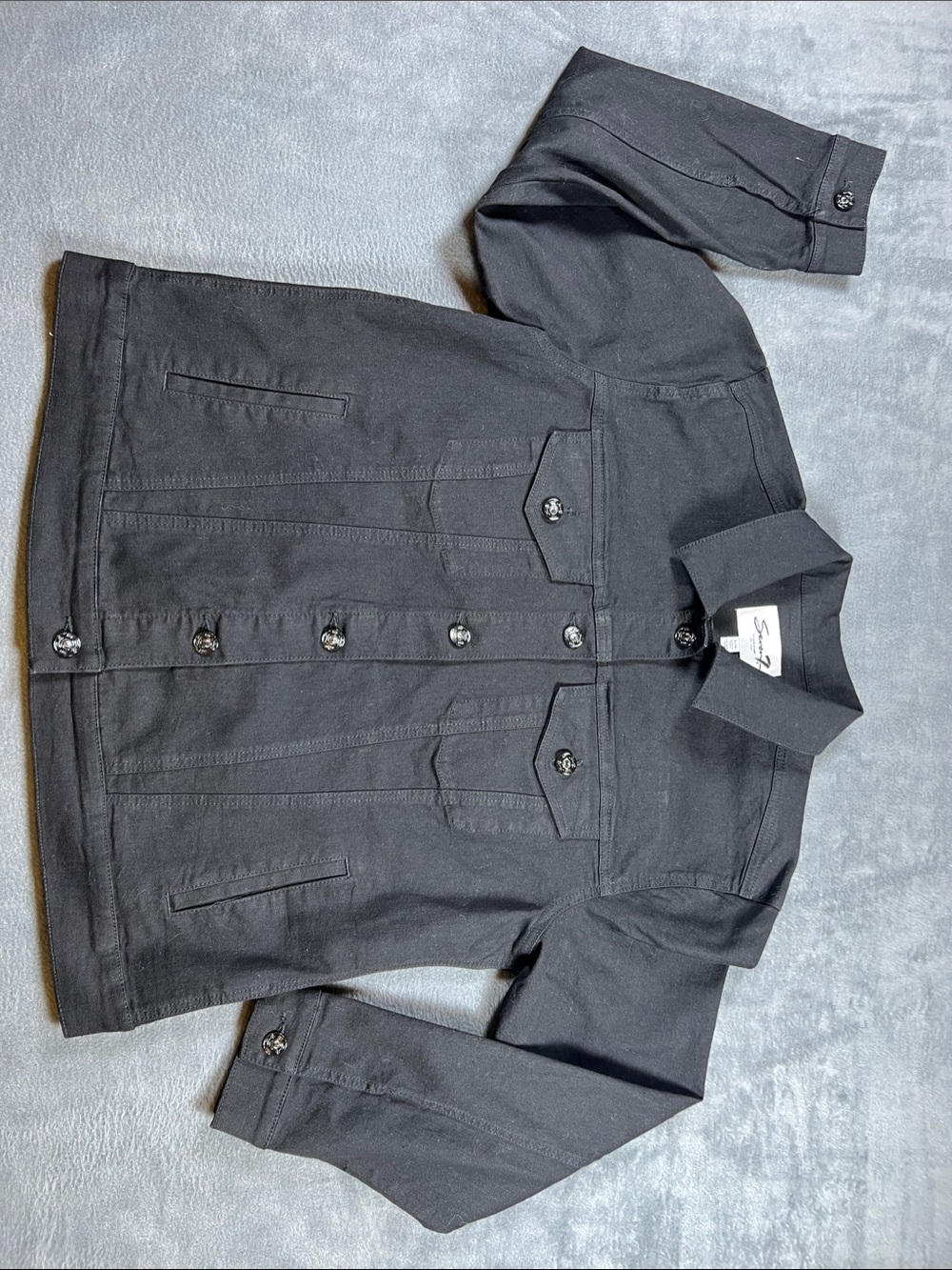 Seven7 Black Jean Jacket